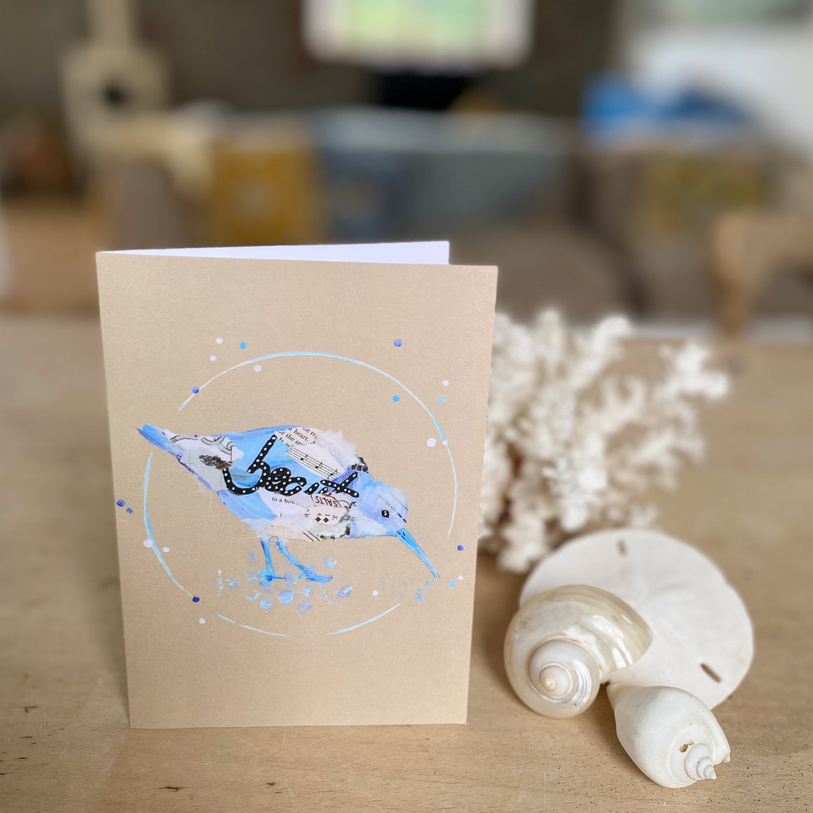 Greetings Card Neutral Sandpiper Bethany