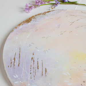 Druid's Circle |  Ephemera Moon Painting on 18 inch canvas