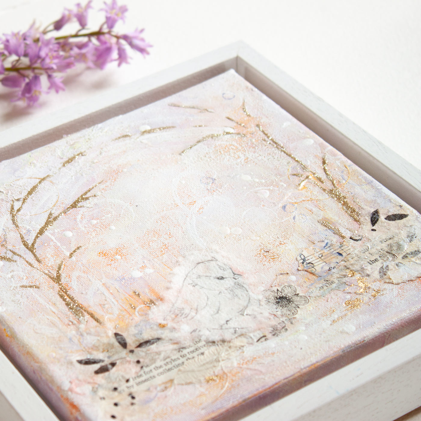 Remembering when | Abstract Landscape Painting on 20cm canvas