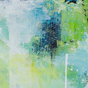 Rhapsody Blue Green Abstract Painting