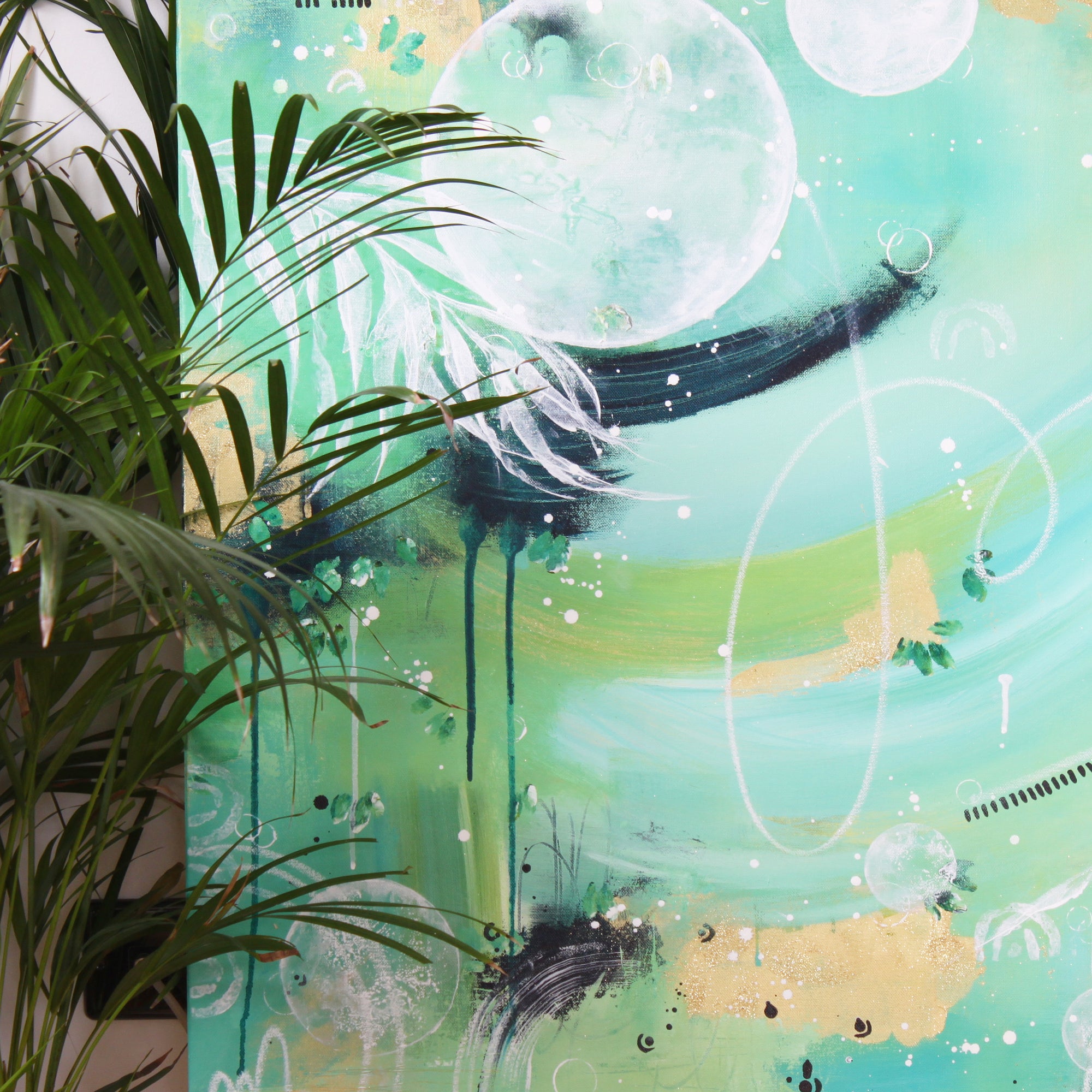 Flourish |  Green Rainforest Painting