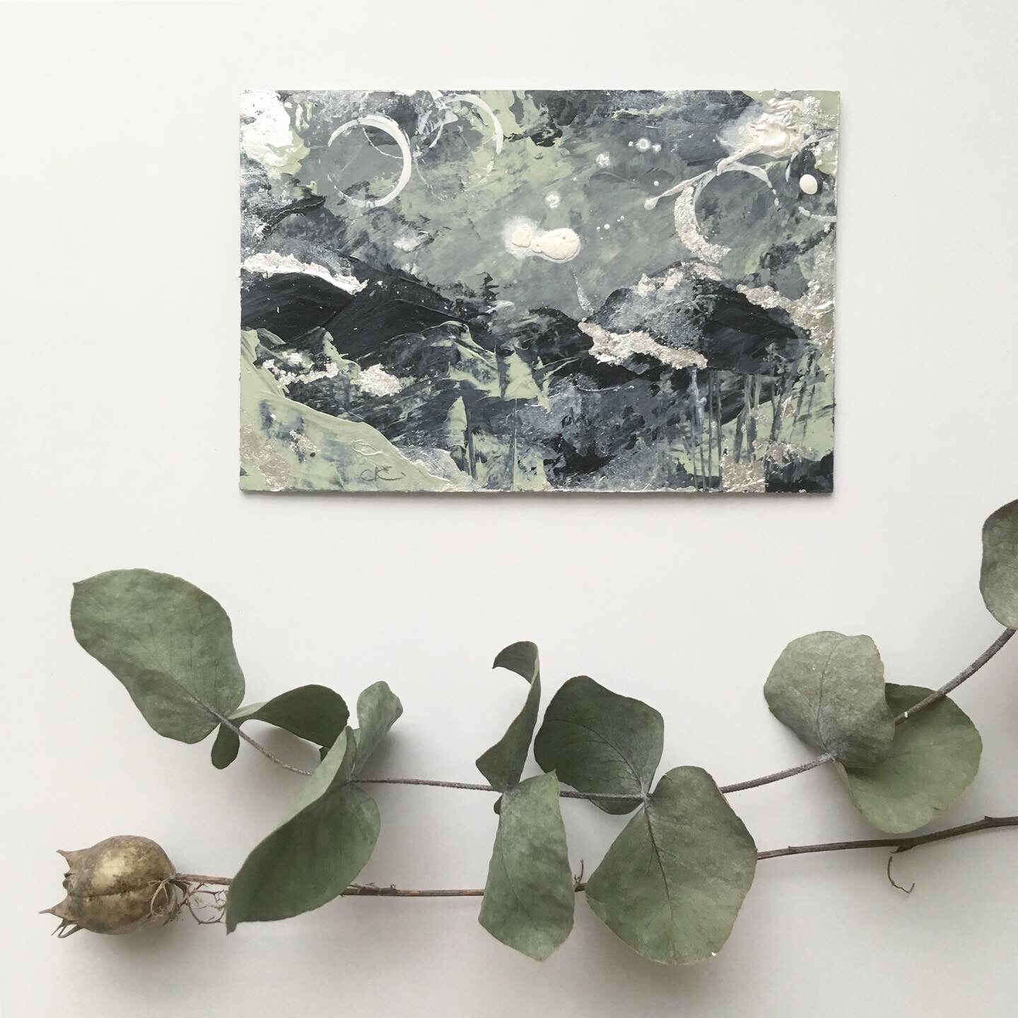 Shadows and Snowlight 10 Abstract painting