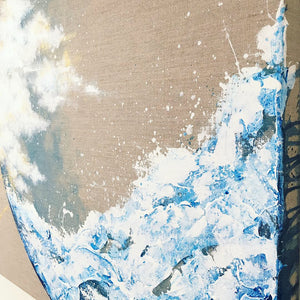 Moonscape #107 | Mer Lunaires Series | Abstract painting moon clouds