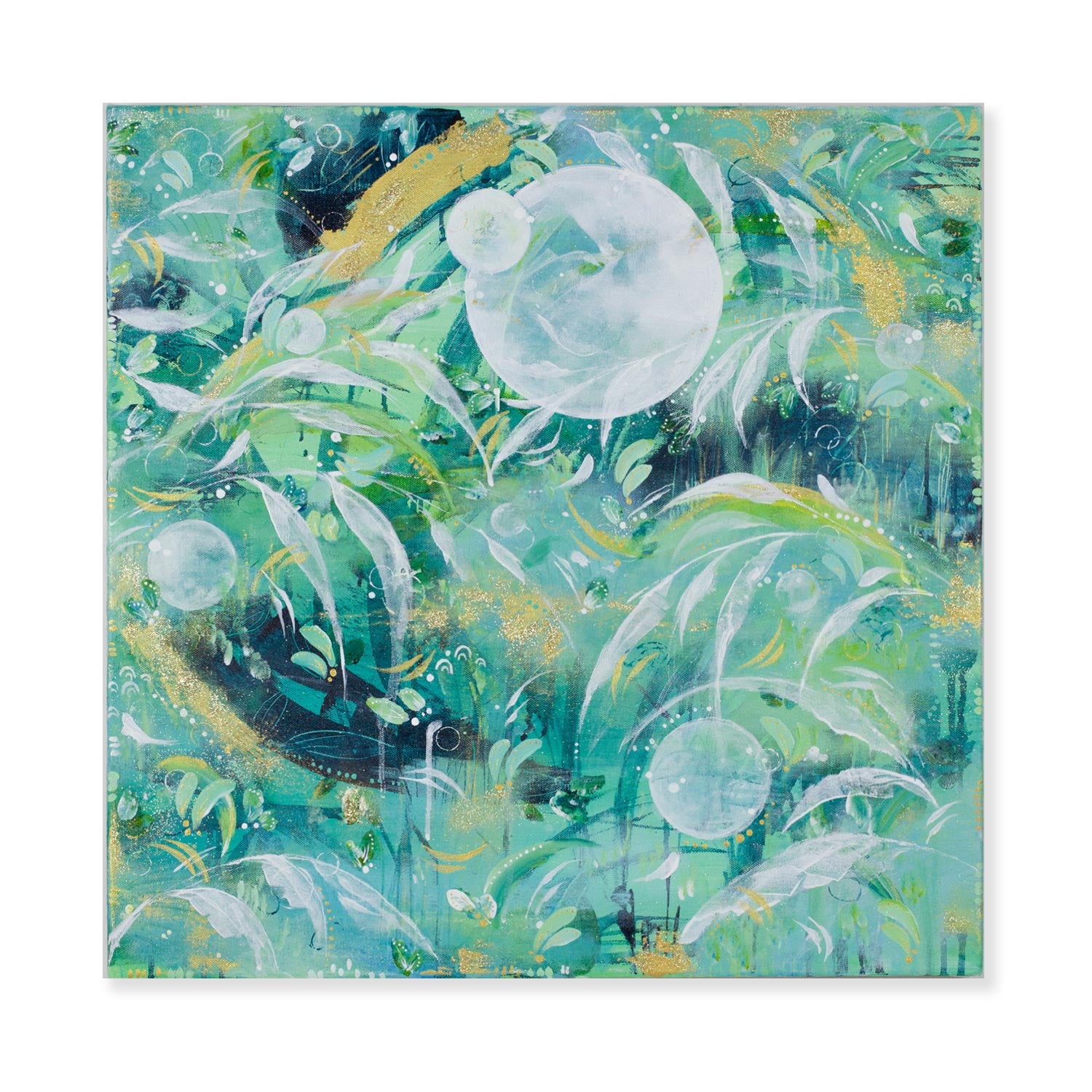 Kelpforest and Moonbeams| Kelp Forest Painting 60cm x 60cm