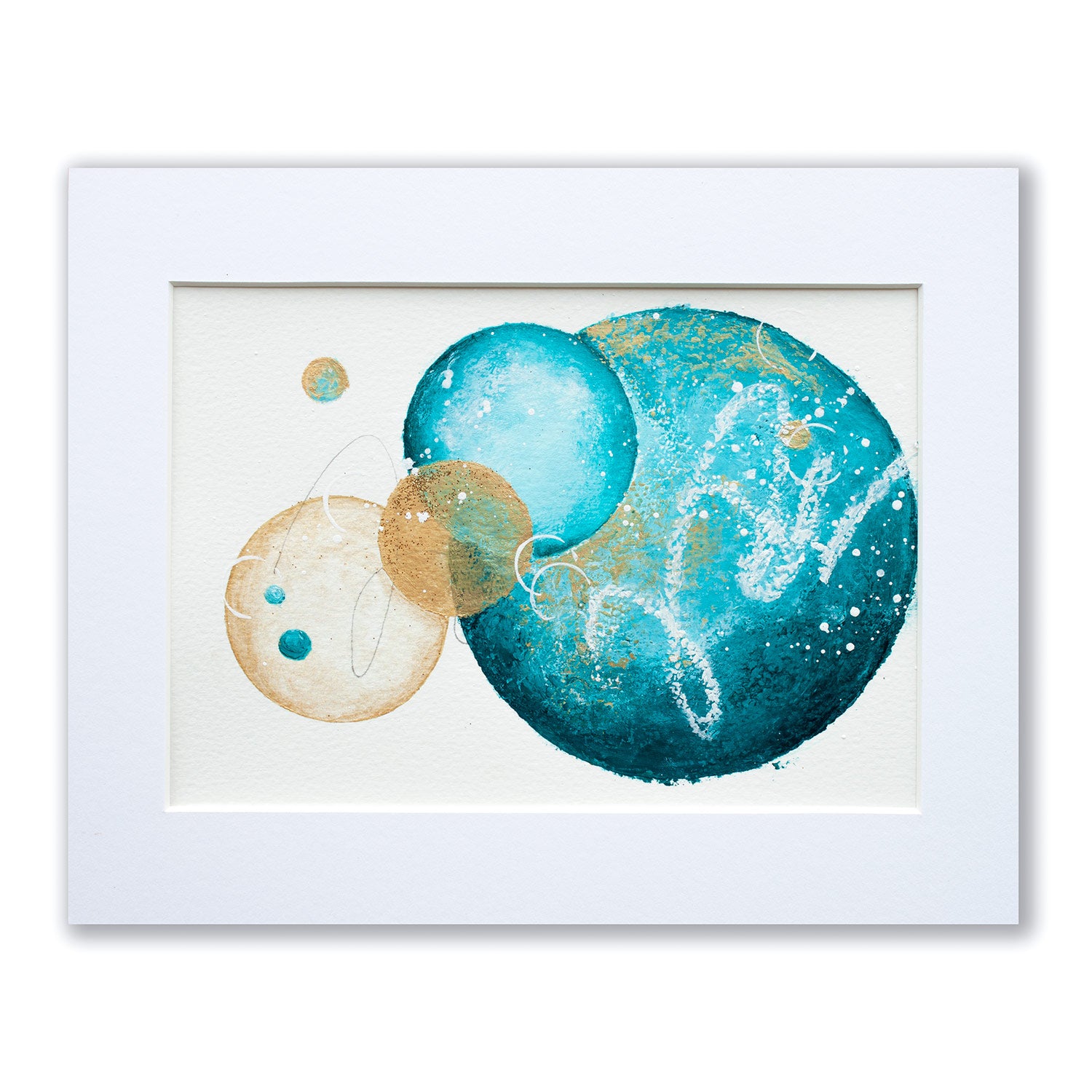 Slipstream Moon Painting 8" x 10"