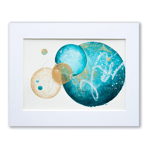 Slipstream Moon Painting 8" x 10"
