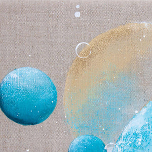 Riptide Moonbathing Painting 40cm x 50cm on Raw Linen Canvas