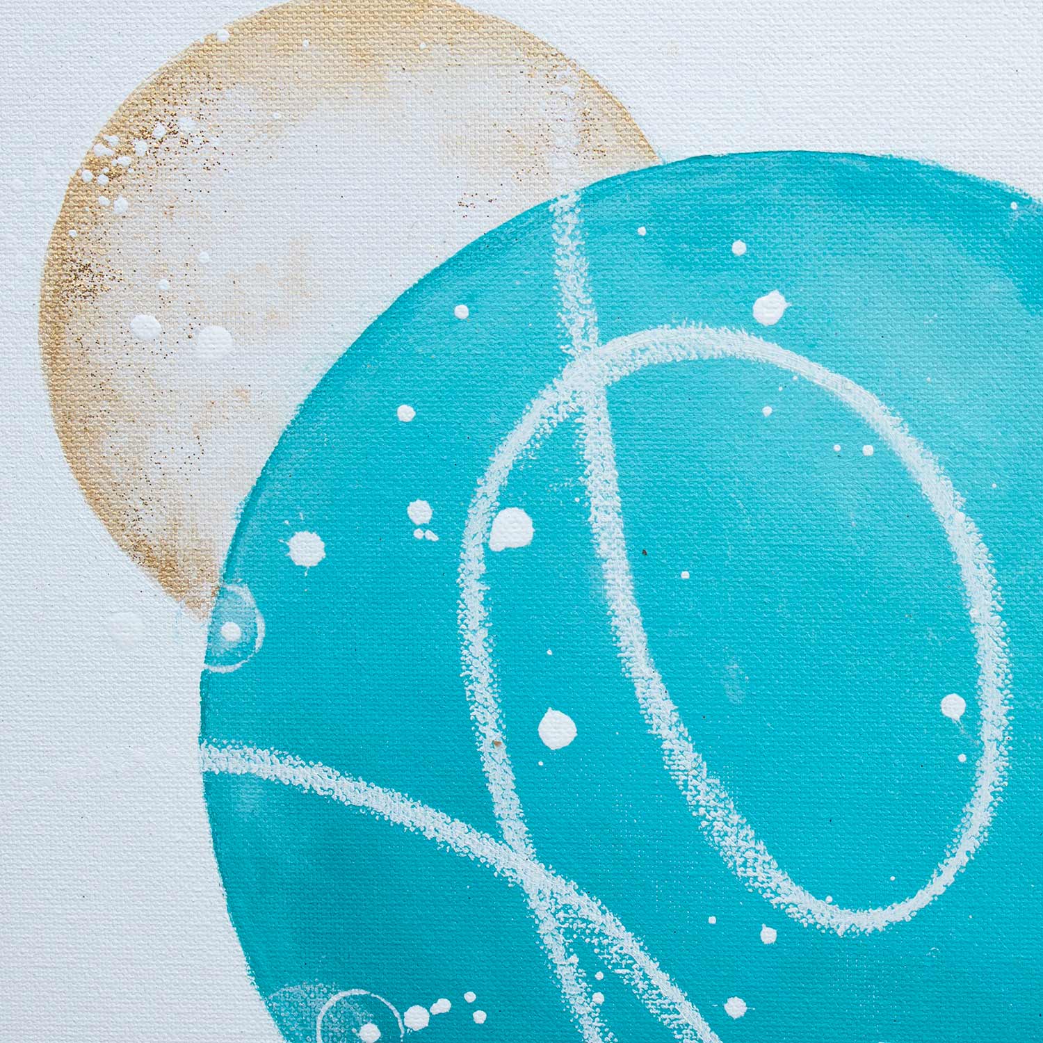 Infinity Moonbathing Moon Painting 60cm x 75cm