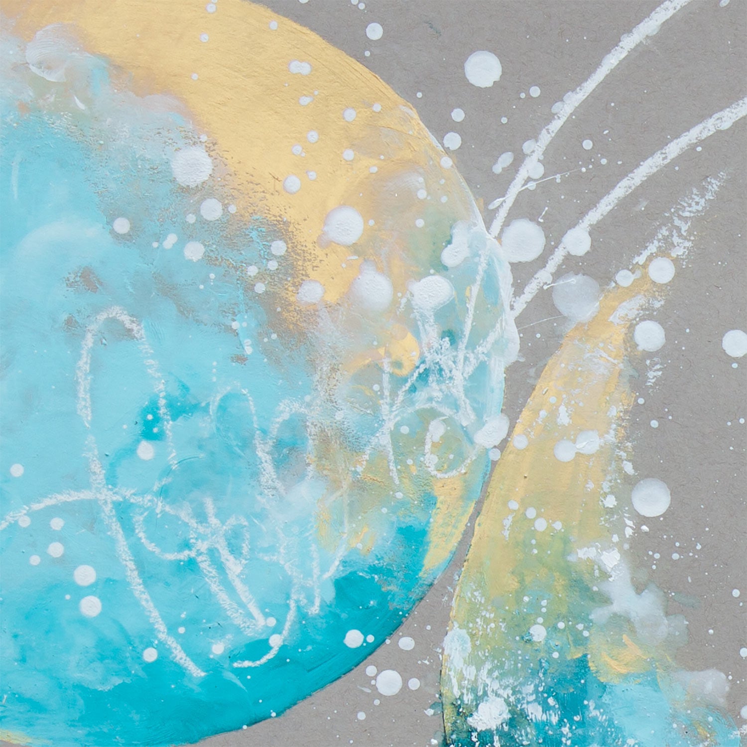 Sunkissed Shoreline Moonbathing Moon Painting 45.7cm x 61cm | 18" x 24"