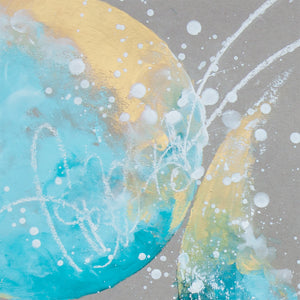 Sunkissed Shoreline Moonbathing Moon Painting 45.7cm x 61cm | 18" x 24"