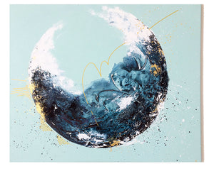Moonscape 1 Oceans Deep Acrylic on canvas 50cm x 60cm