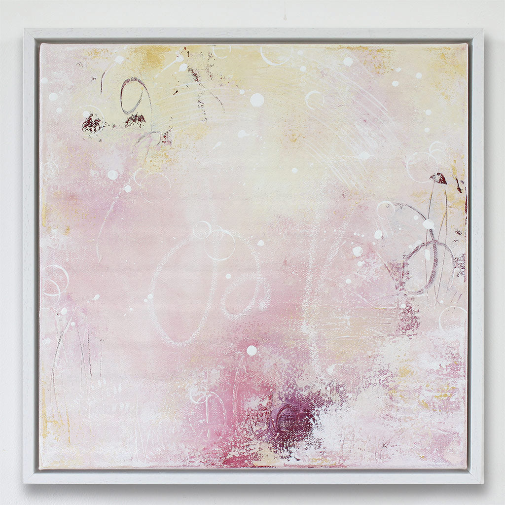 Charmed Framed Abstract Painting 40cm sq