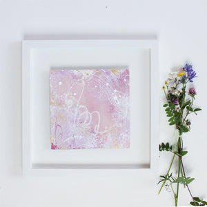 Entranced Framed Abstract Painting 35.5cm x 35.5cm | 14" sq