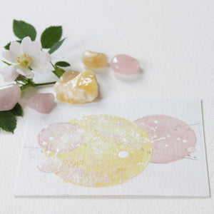 Honeydew Moon Painting 6"x 8"