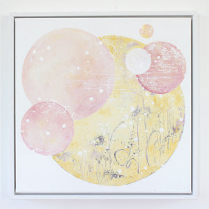 Sugar Moon Framed Moon Painting on Canvas 40cm x 40cm