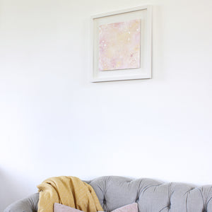 Stardust Framed Abstract Painting 44cm x 44cm