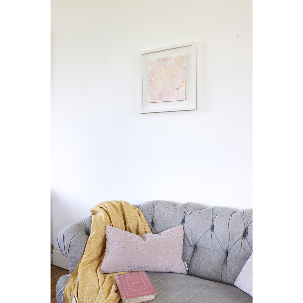 Stardust Framed Abstract Painting 44cm x 44cm