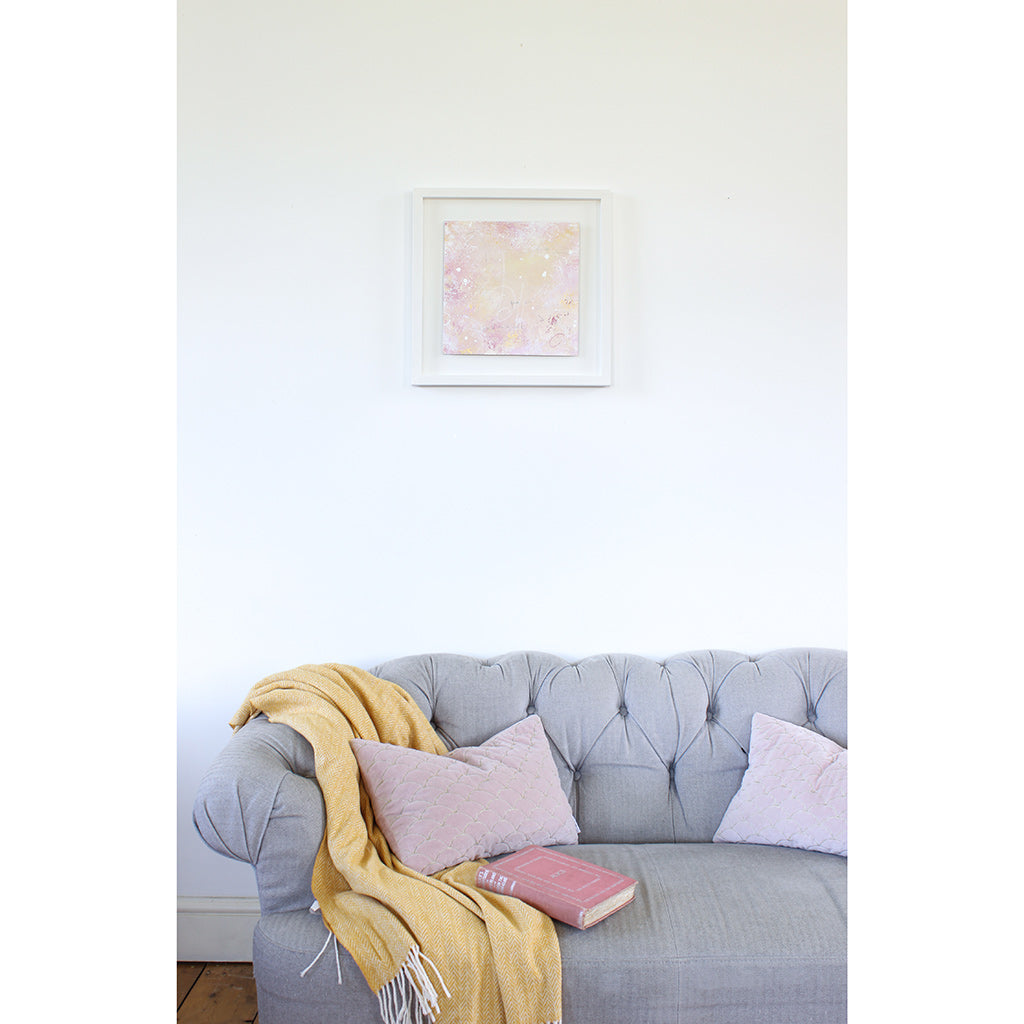 Stardust Framed Abstract Painting 44cm x 44cm