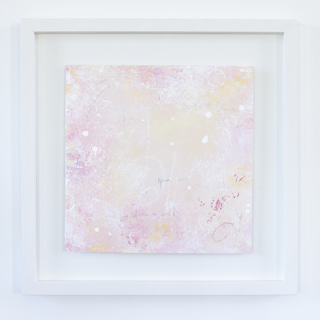 Stardust Framed Abstract Painting 44cm x 44cm