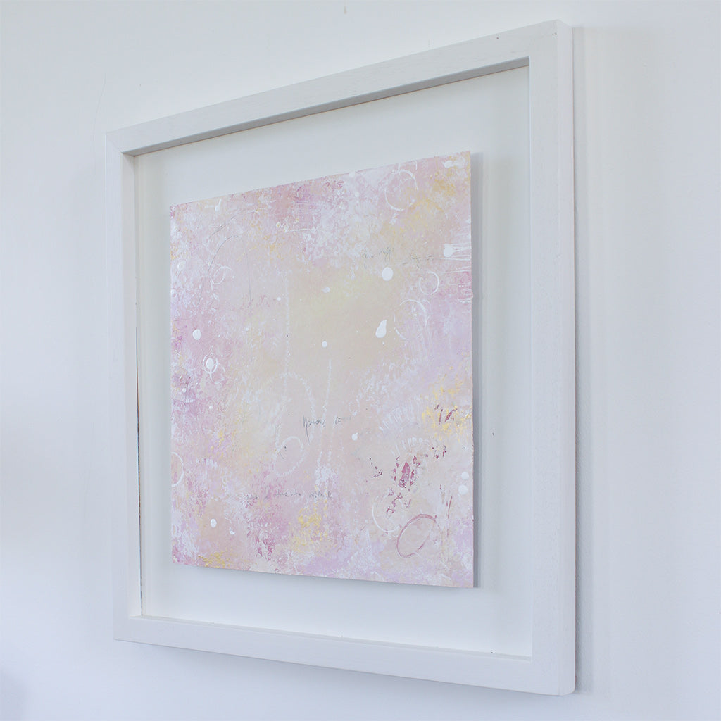 Stardust Framed Abstract Painting 44cm x 44cm