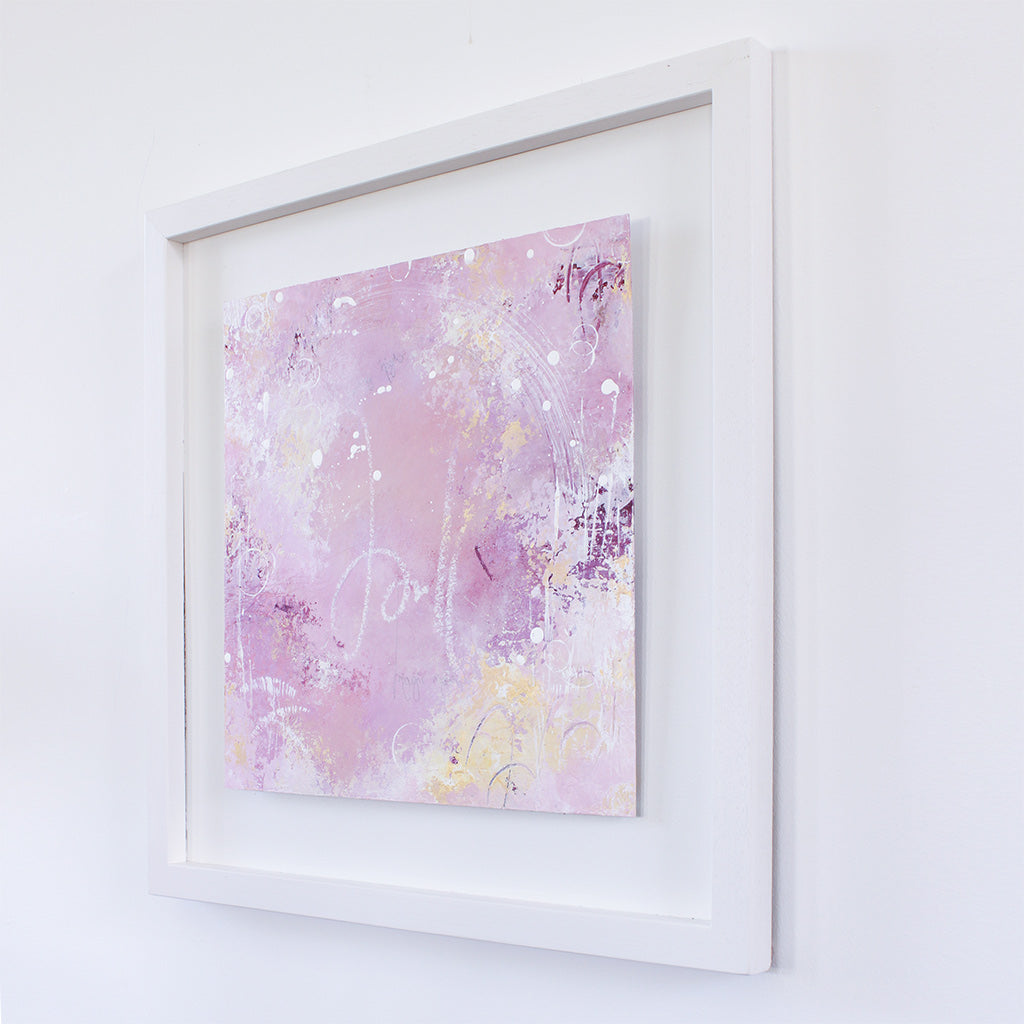 Cherished Framed Abstract Painting 44cm x 44cm
