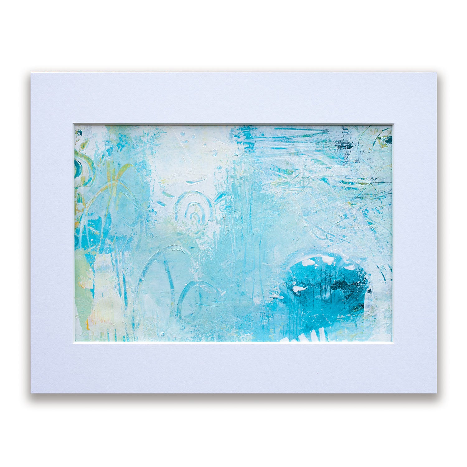 Beachcomber Abstract Painting on Paper 8" x 10"