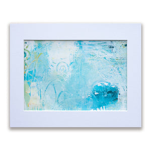Beachcomber Abstract Painting on Paper 8" x 10"