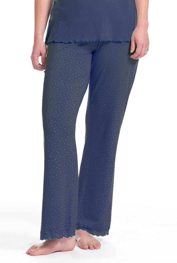 Navy Speckled Egg PJ Bottom