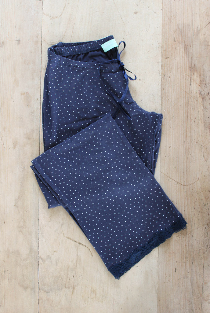 navy speckled egg pj trousers 