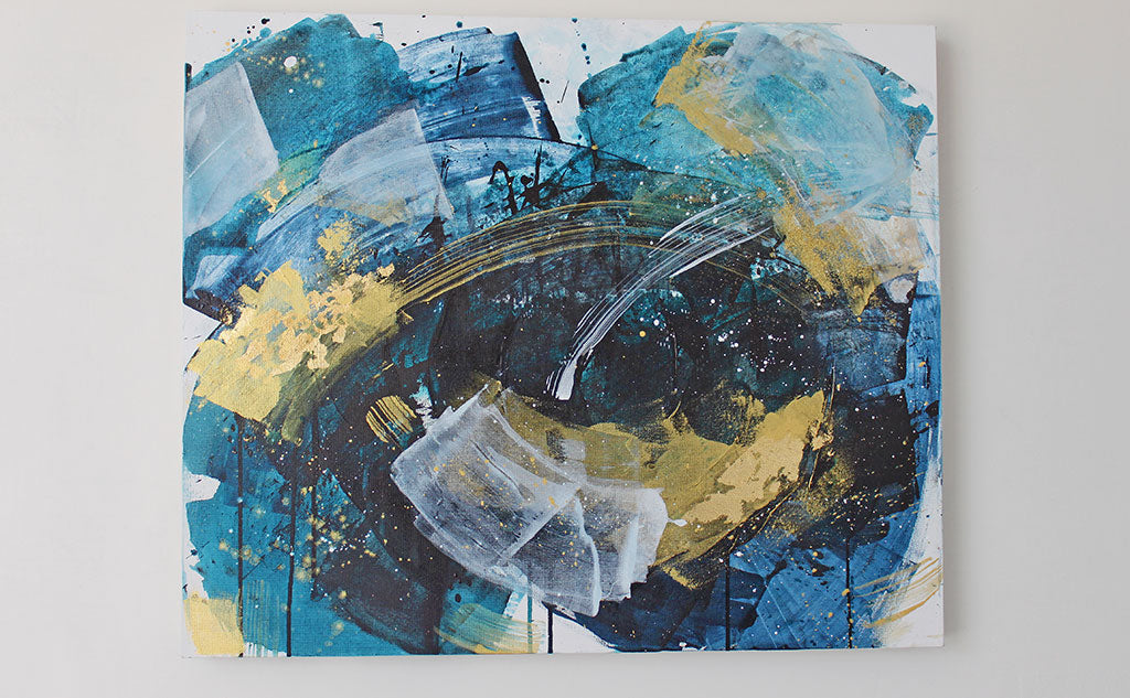 Waves 4 Expanse Abstract Painting 50cm x 60cm