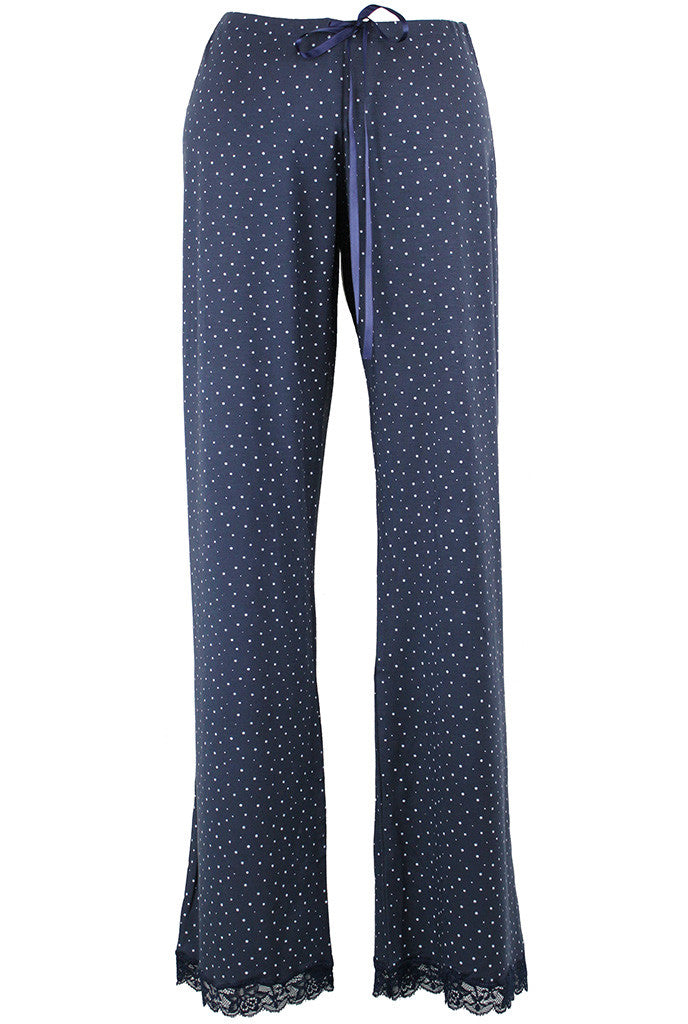 navy speckled egg pj trousers 