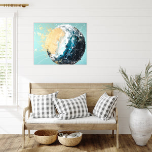 Ebb & Flow Moonbathing Moon Painting 60cm x 75cm