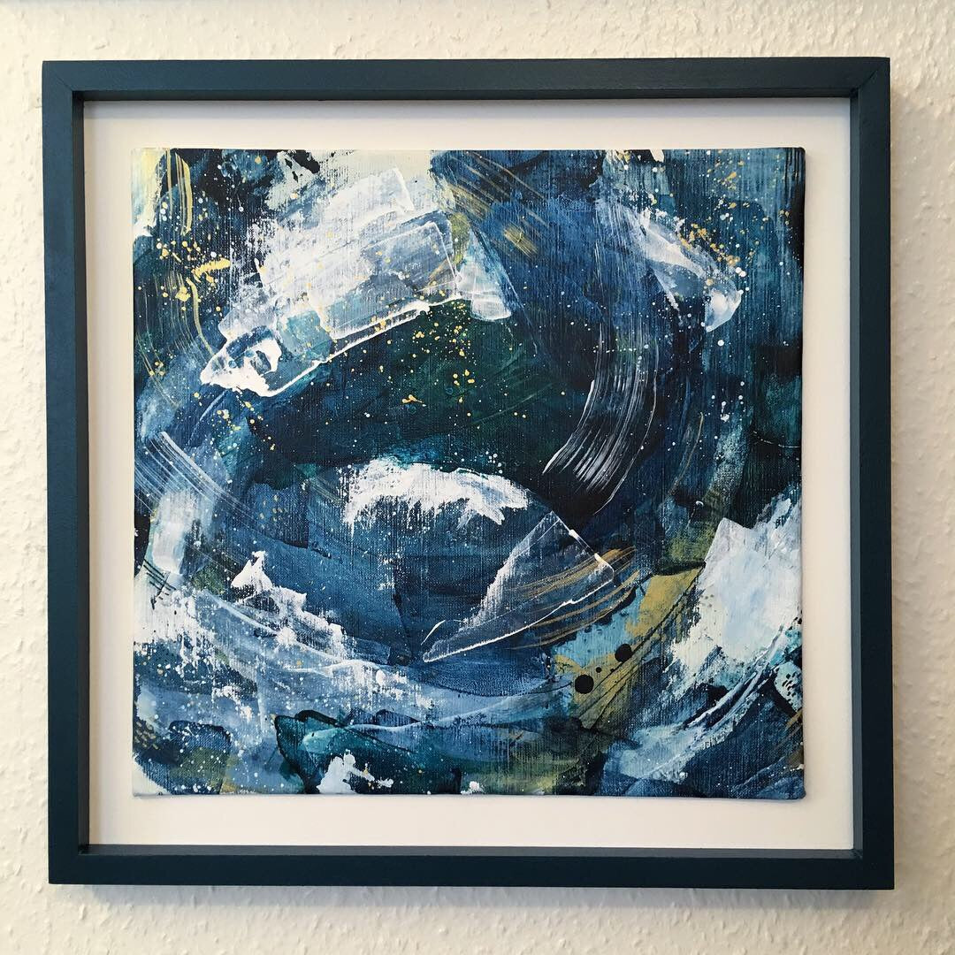 Waves 8 Vortex Abstract painting 35cm x 36cm