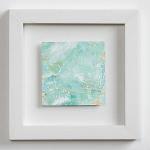 Hillward | Green Abstract Landscape Mini Painting 20cm x 20cm