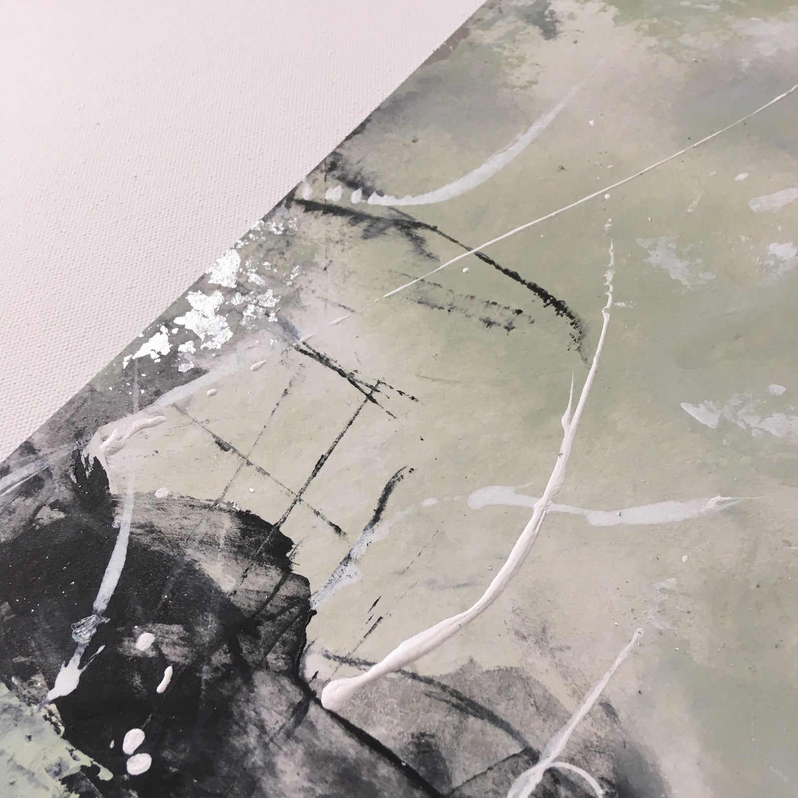 Shadows and Snowlight 7 Abstract painting