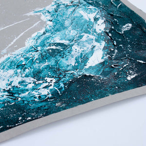 Sunkissed Shoreline Moonbathing Moon Painting 45.7cm x 61cm | 18" x 24"