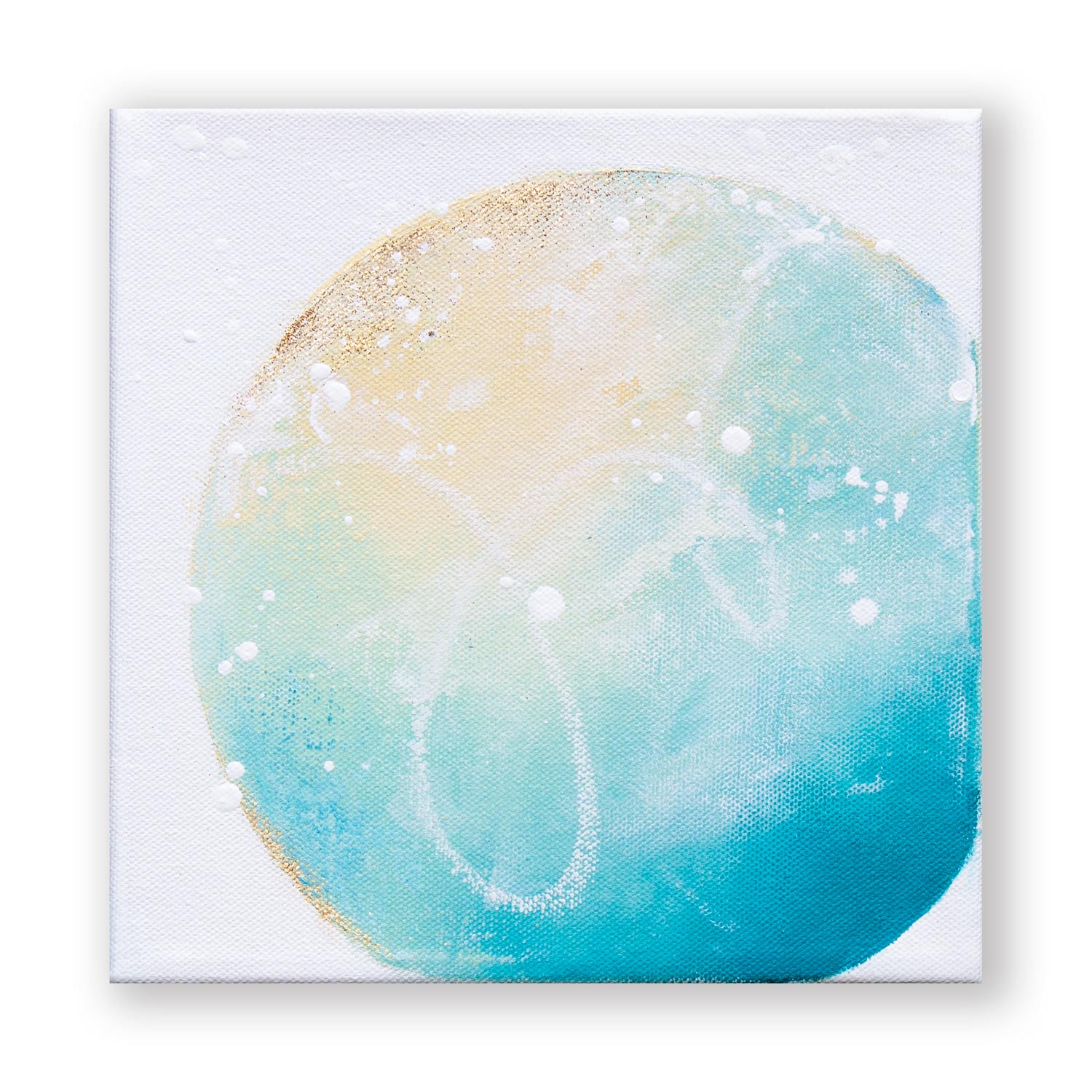 Sandbar Moonbathing Moon Painiting 20cm x 20cm