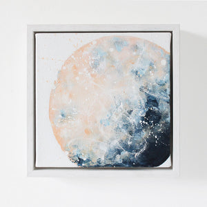 Moonrise Moon Acrylic Painting 20cm by 20cm